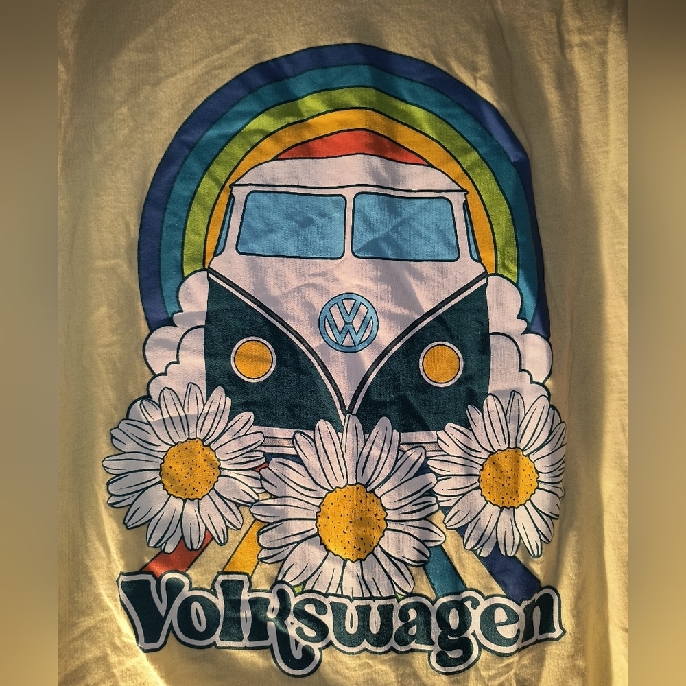 Volkswagen Women's Cream Rainbow Tee